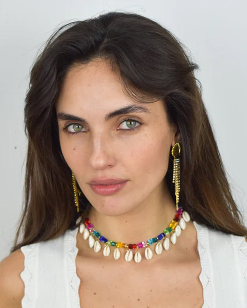 Multi color neon is the answer necklace