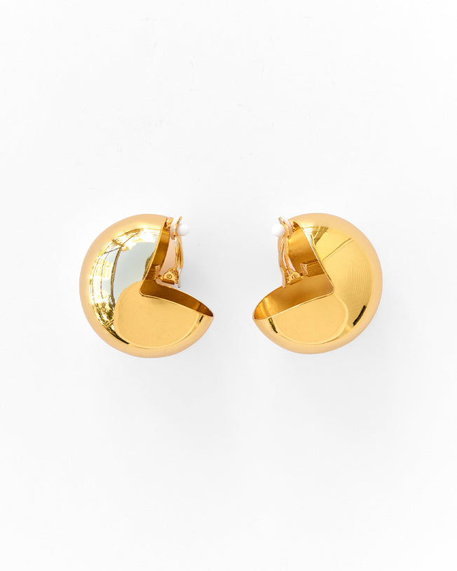 Cyclone Earrings Gold