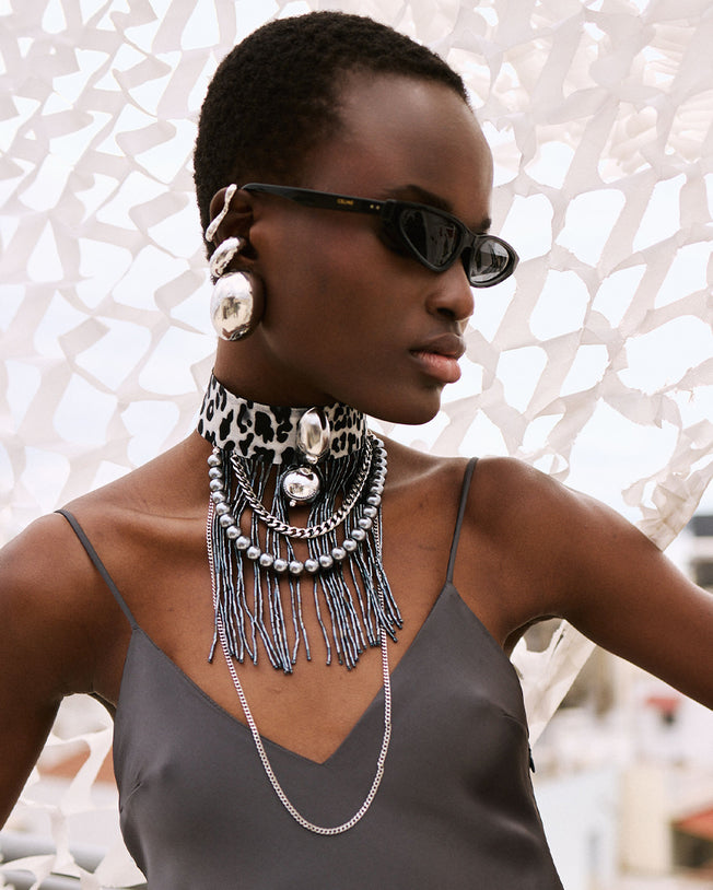 Cyclone Earrings Silver