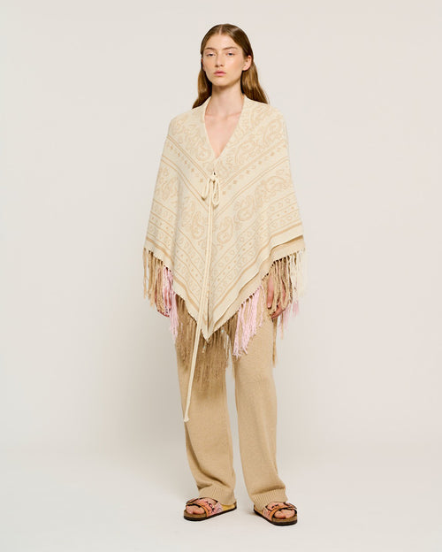 Daydream Believer Bandana Closed Triangle Shawl with Cotton Micro Laces