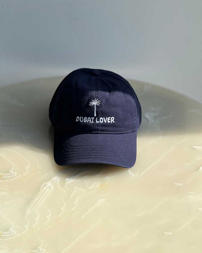 Dubai Lover with Palm Tree Embroidery - Navy