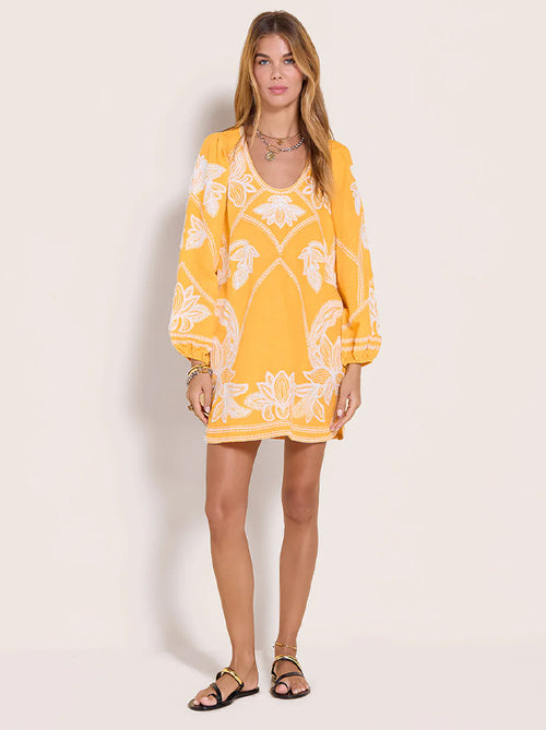 Eileen Short Dress Warm Sun