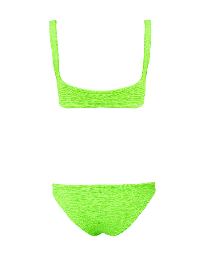 Emily Two Piece Bikini Set in Lime Green