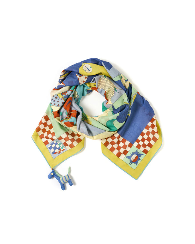 Equine Harmony Printed Cotton Scarf 137cm
