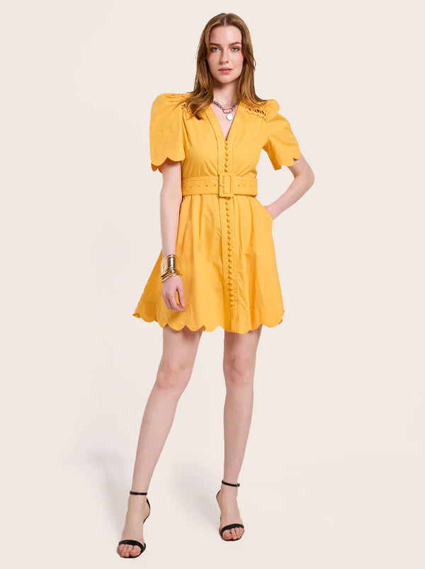 Euphoria Short Dress Warm Sun