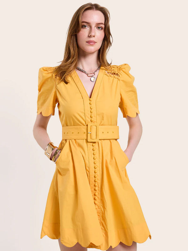 Euphoria Short Dress Warm Sun