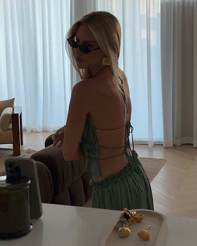 Eva Top and Cindy Skirt Mint Set