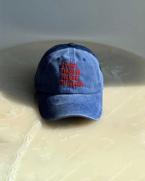 Every Thing Is Figure Outable - Distressed Blue