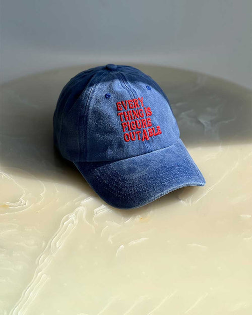 Every Thing Is Figure Outable - Distressed Blue