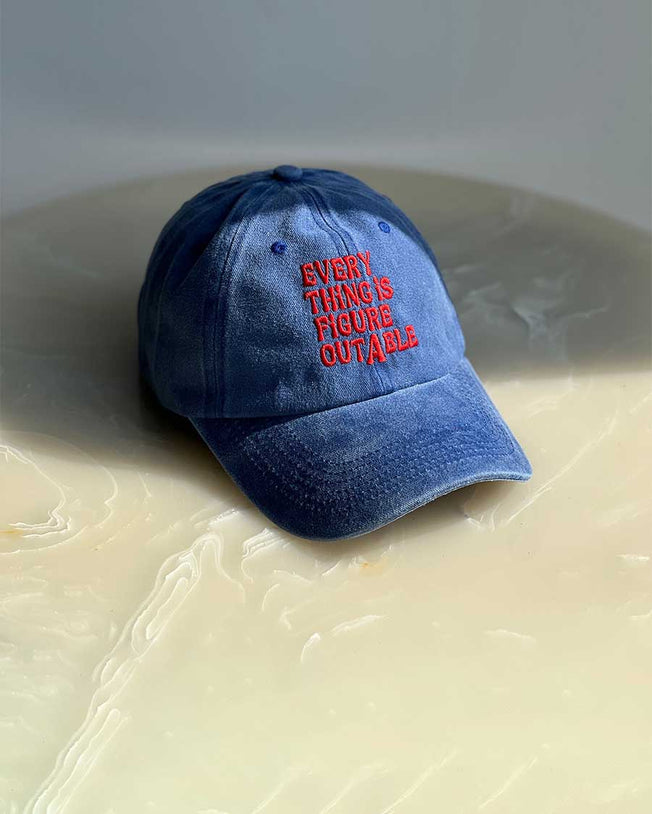Every Thing Is Figure Outable - Distressed Blue