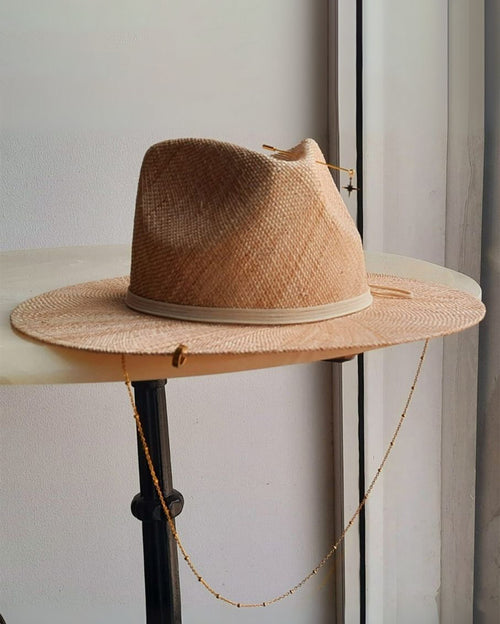 Fedora Bao Beige Panama Hat