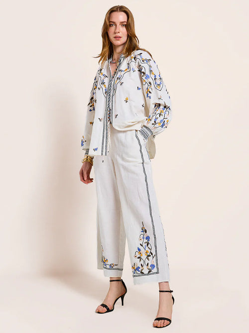 Femme Top and Fiona Trouser Set Vanilla