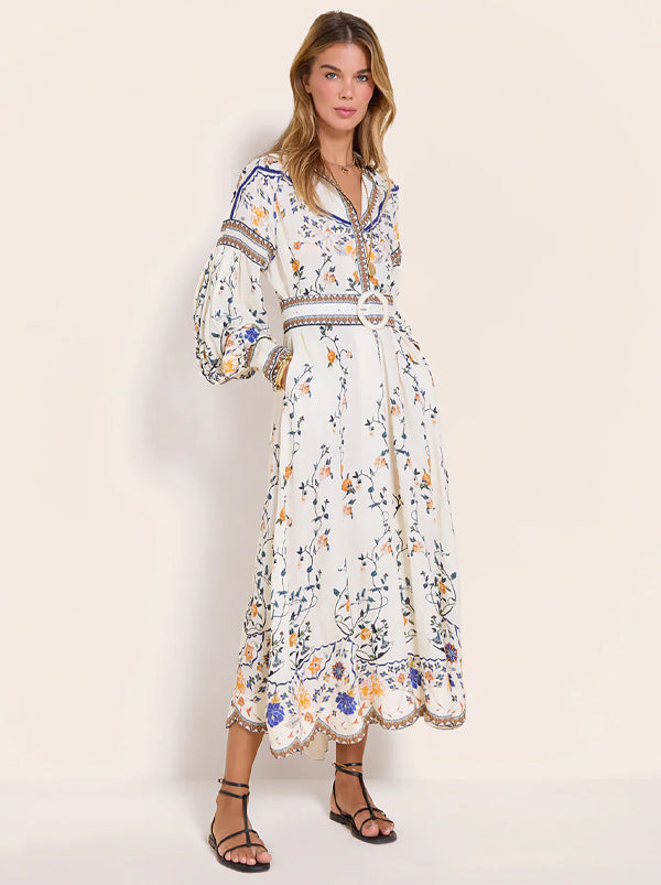 Flora Danica Long Dress Vanilla