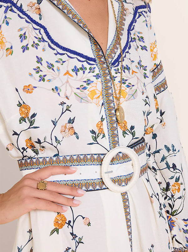 Flora Danica Long Dress Vanilla
