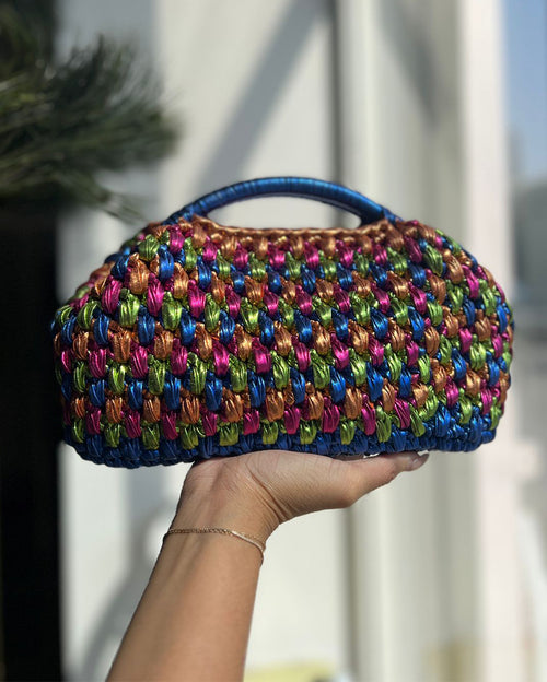 Four-Color Grand Galactica Metallic Rope Rectangular POBG Bag