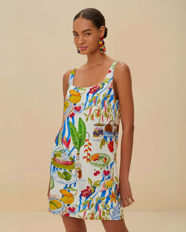 Fresh Table Off-White Mini Dress Sleeveless