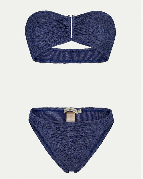 Frida Navy Lurex Bikini Set