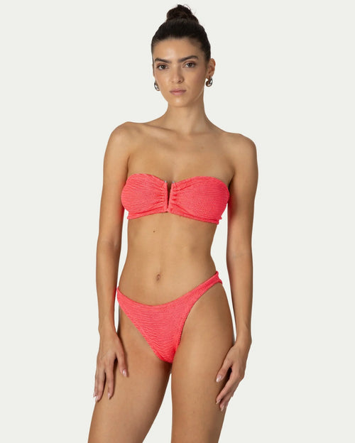 Frida Two-Piece Coral Bikini Set