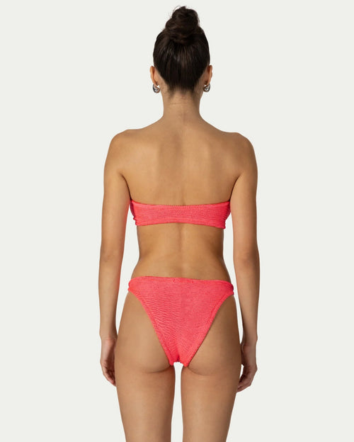 Frida Two-Piece Coral Bikini Set