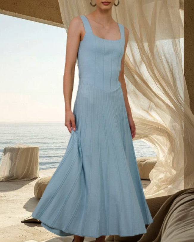 Gabriela Sleeveless Maxi Dress - Light Blue