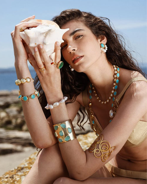 Gaia Cuff Aqua