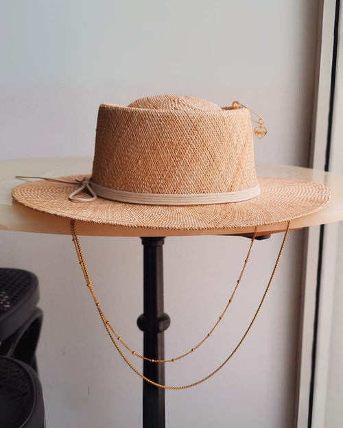 Gambler Double Beige Panama Hat
