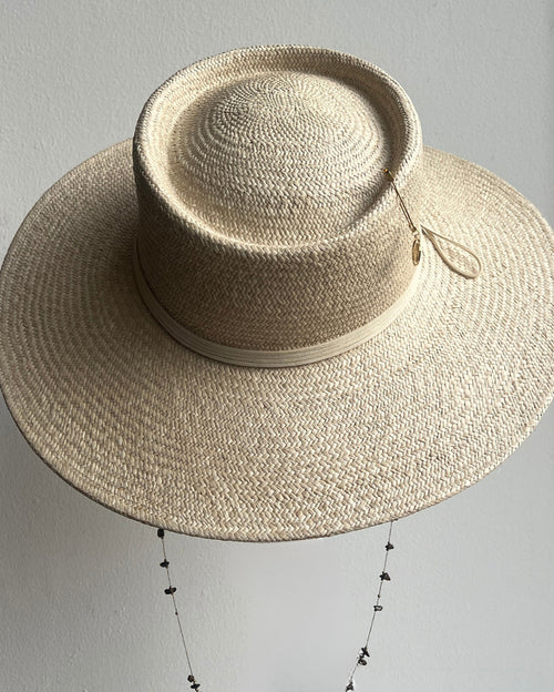 Gambler Natural Stone Beige Panama Hat