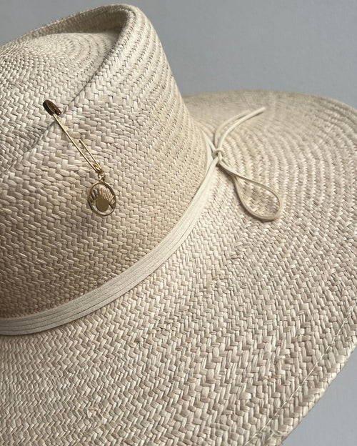 Gambler Natural Stone Beige Panama Hat