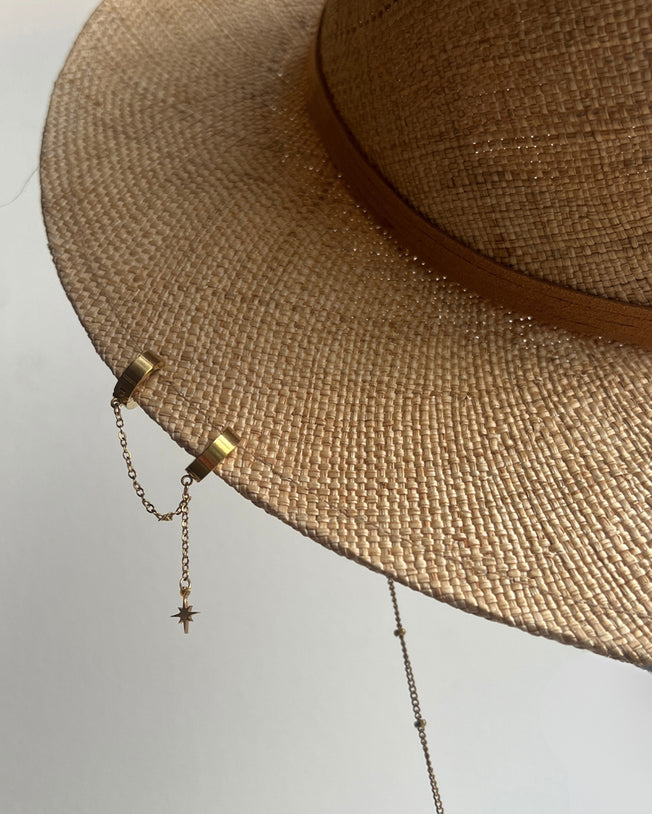 Gambler Star New Beige Panama Hat