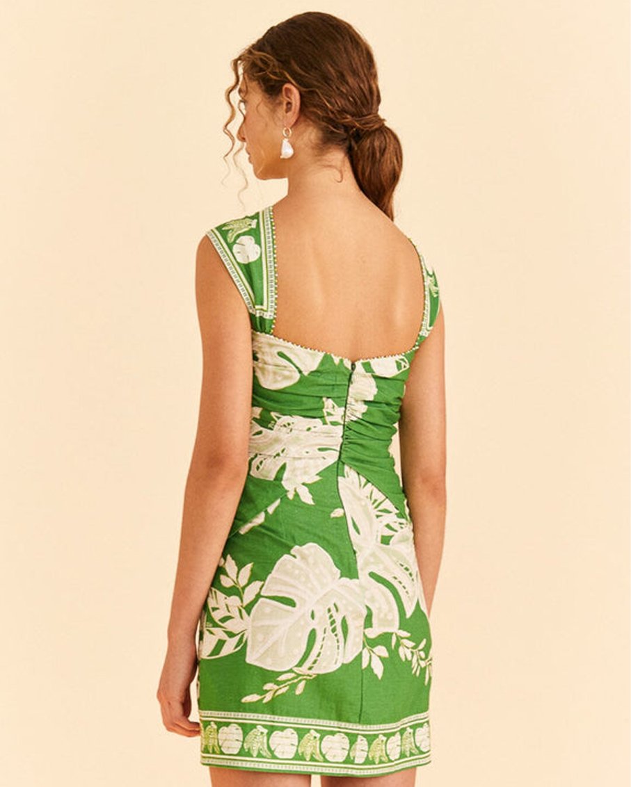 Lace monsteras green mini dress shopatsauce.com Lace monsteras green mini dress shopatsauce.com