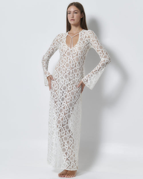 Hailey Maxi Dress White