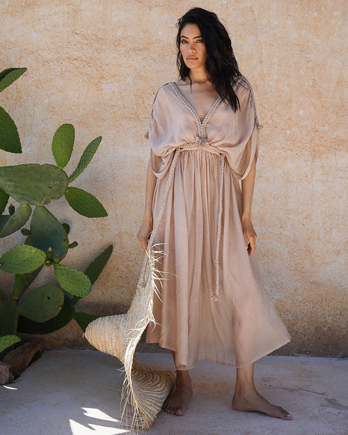 Handmade Luxurious Tunic Goddress Casablanca Dress