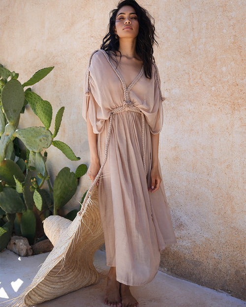 Handmade Luxurious Tunic Goddress Casablanca Dress