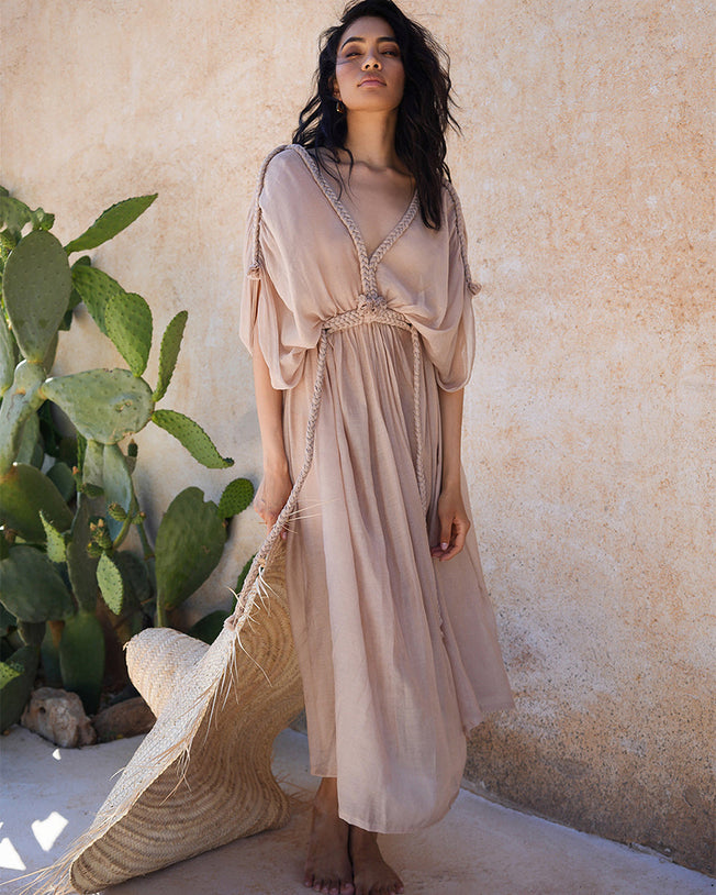 Handmade Luxurious Tunic Goddress Casablanca Dress