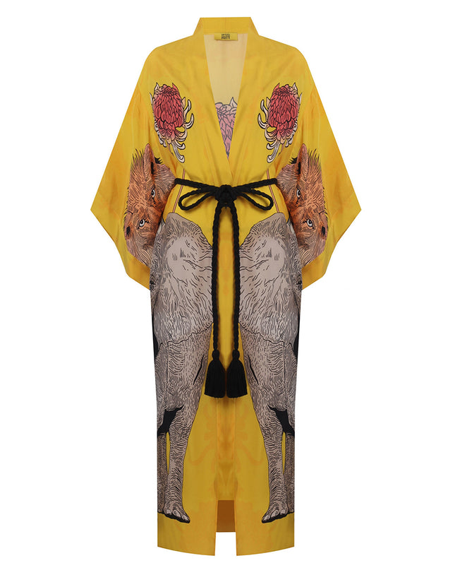 Helena The Yellow Long Kimono