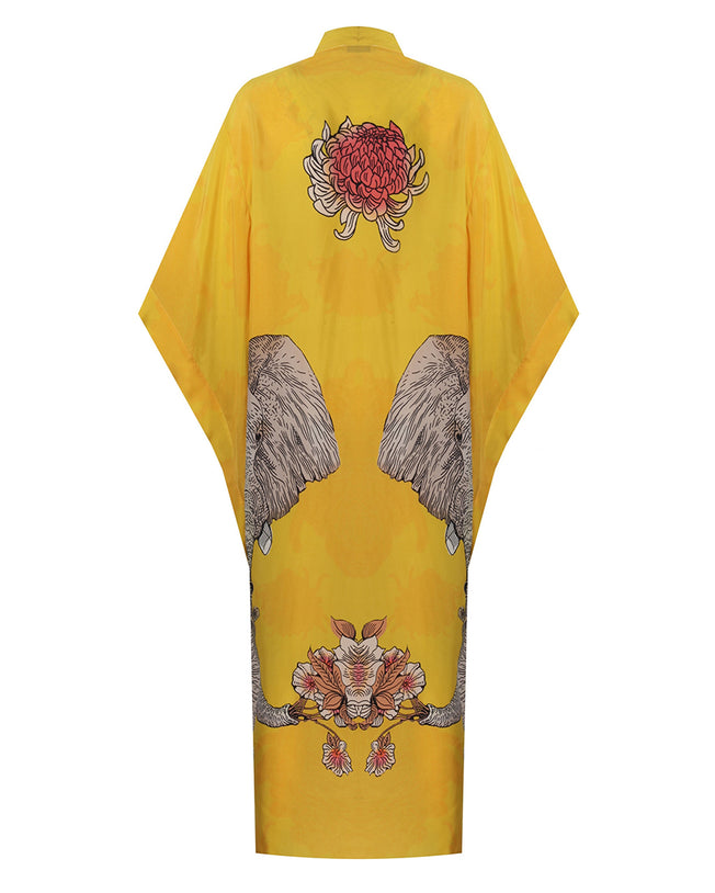 Helena The Yellow Long Kimono