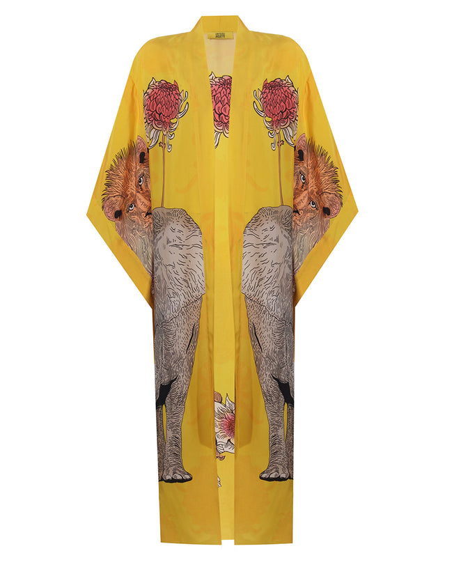 Helena The Yellow Long Kimono