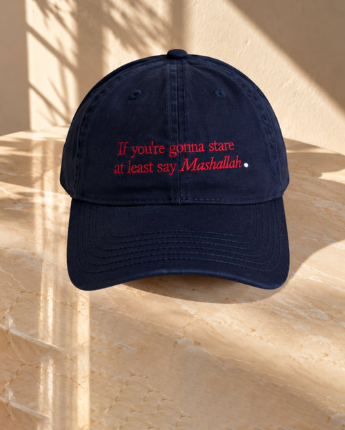 If You're gonna Stare, At Least Say Mashallah - Navy Blue