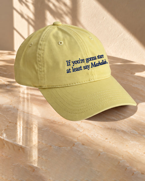 If You're gonna Stare, At Least Say Mashallah - Lemon Yellow