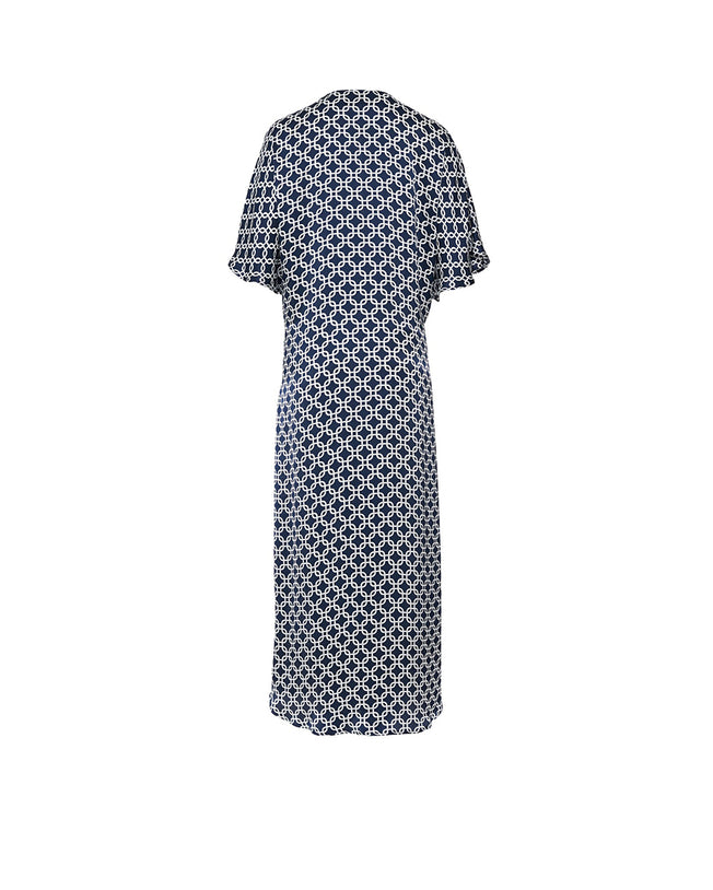 The Penelope Tunic in Infinity Blue Navy Silk