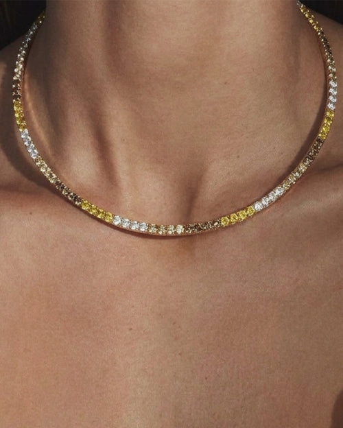 Inner Light Champagne SS Gold Choker