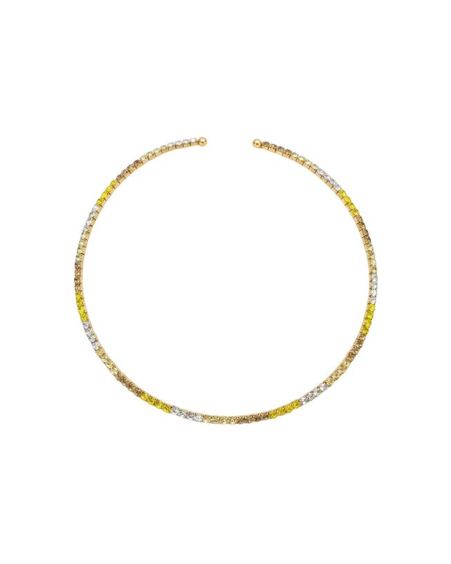 Inner Light Champagne SS Gold Choker