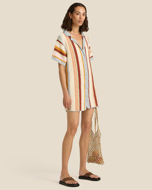 Jules Iris Hand Crochet Mini Dress