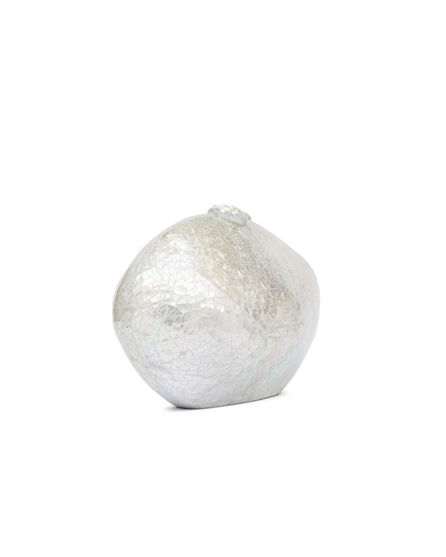 Kai Mother of Pearl White Clutch