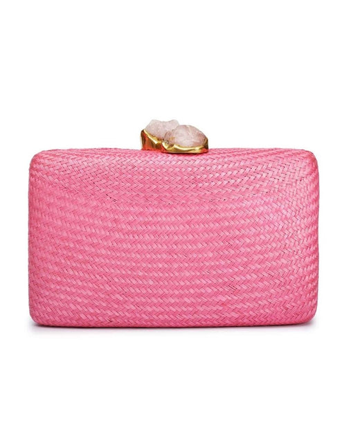 Kapre Lollipop Clutch with Rose Quartz Stone
