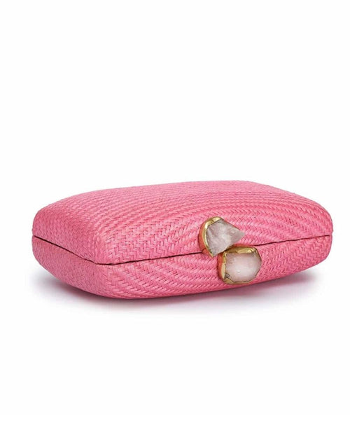 Kapre Lollipop Clutch with Rose Quartz Stone