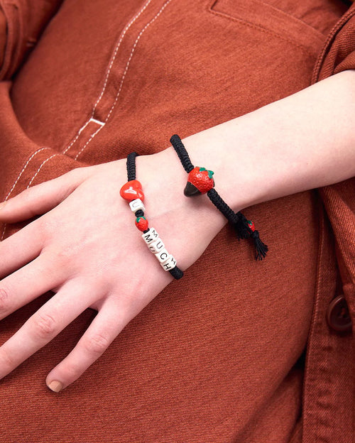 Love you berry much bracelet - black