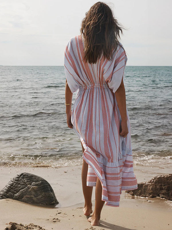Leila Plunge Long Dress Zelele Orchid
