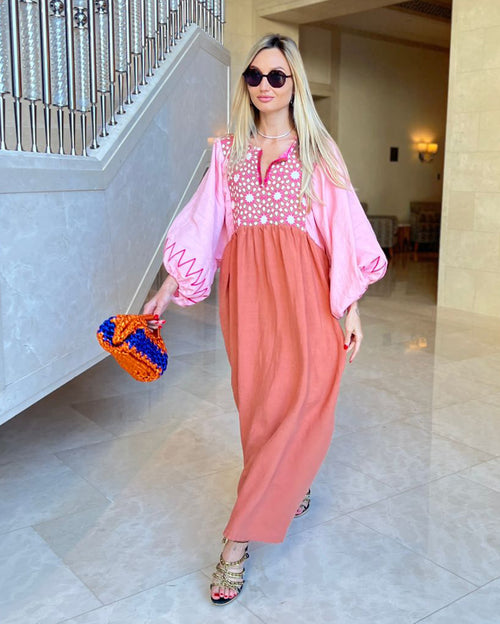 Luminaria Long Dress Pink