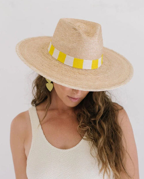 Magdalena maggie palm hat yellow